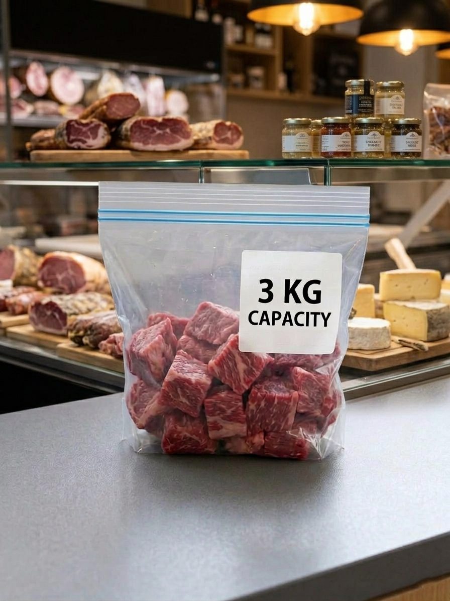 Meat Zipper Poly Bags 25 Pcs